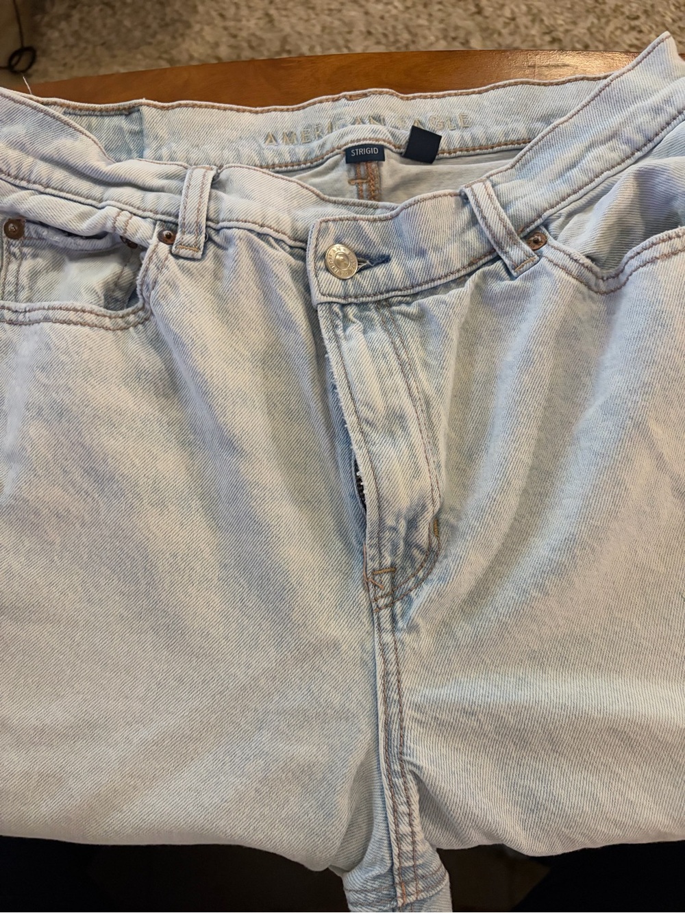 American Eagle Outfitters Light Blue High-Rise Jeans